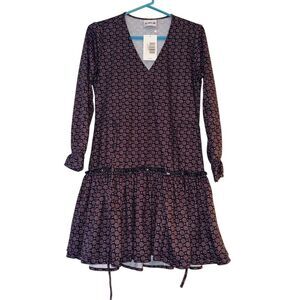 A. HELM Women's‎ Randall  Floral Geometric Print short Dress Size L